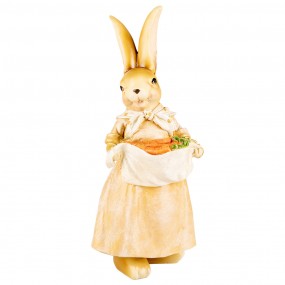 26PR5233 Figurine décorative Lapin 26 cm Marron Plastique