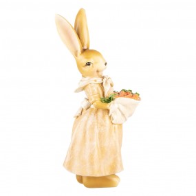 26PR5233 Figurine décorative Lapin 26 cm Marron Plastique