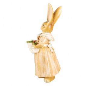 26PR5233 Figurine décorative Lapin 26 cm Marron Plastique