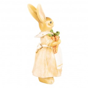 26PR5234 Figurine décorative Lapin 20 cm Marron Plastique