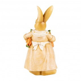 26PR5234 Figurine décorative Lapin 20 cm Marron Plastique