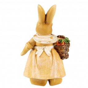 26PR5235 Figurine décorative Lapin 13 cm Marron Plastique