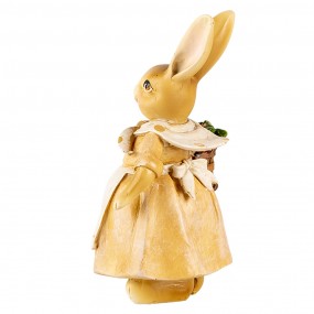 26PR5235 Figurine décorative Lapin 13 cm Marron Plastique