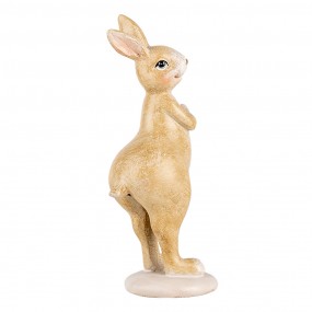 26PR5236 Figurine décorative Lapin 13 cm Beige Plastique