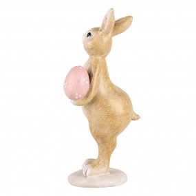 26PR5236 Figurine décorative Lapin 13 cm Beige Plastique