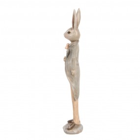 26PR5239 Figurine décorative Lapin 24 cm Beige Plastique