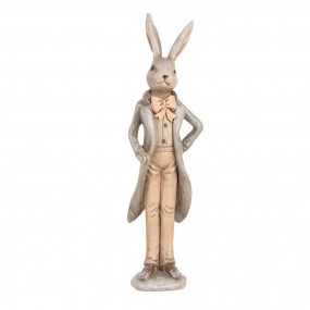 26PR5240 Decorative Figurine Rabbit 17 cm Beige Plastic