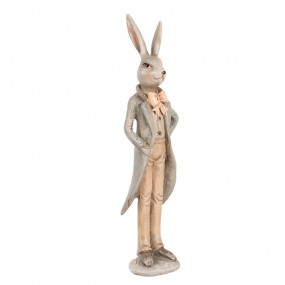 26PR5240 Figurine décorative Lapin 17 cm Beige Plastique