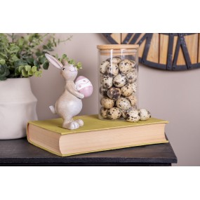 26PR5253 Figurine décorative Lapin 15 cm Beige Plastique