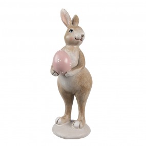 26PR5254 Figurine décorative Lapin 18 cm Beige Plastique