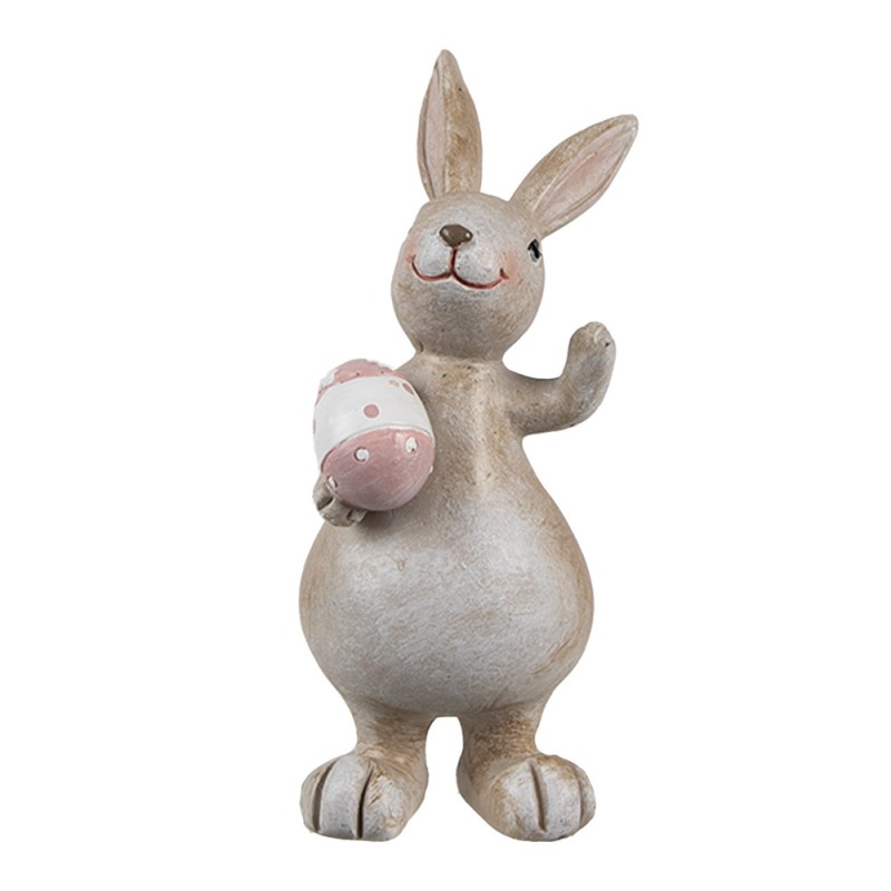 6PR5255 Figurine décorative Lapin 5x4x11 cm Beige Plastique