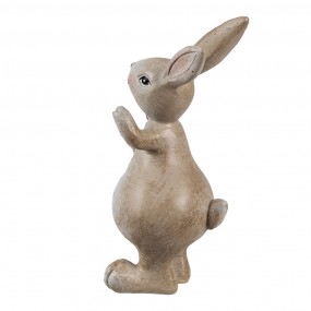 26PR5255 Decorative Figurine Rabbit 5x4x11 cm Beige Plastic