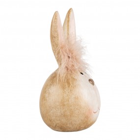 26PR5267 Figurine décorative Lapin Ø 11x21 cm Beige Plastique