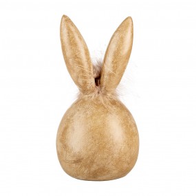 26PR5267 Figurine décorative Lapin Ø 11x21 cm Beige Plastique