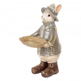 26PR5496 Figurine décorative Lapin 29 cm Beige Plastique