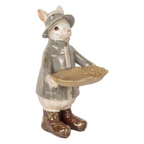 26PR5496 Figurine décorative Lapin 29 cm Beige Plastique