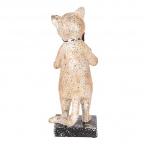 26PR5078 Decorative Figurine Cat 27 cm Beige Gold colored Plastic