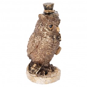 26PR5081 Decorative Figurine Owl 14 cm Brown Plastic