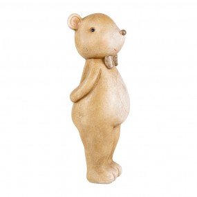 26PR5272 Decorative Figurine Bear 18 cm Beige Plastic