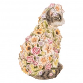 26PR5111 Statuetta decorativa Gatto  31 cm Grigio Plastica