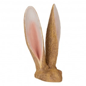 26PR5115 Dekorationsfigur Kaninchen 22x16x34 cm Braun Kunststoff