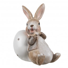 26PR5266 Dekorationsfigur Kaninchen 8 cm Braun Kunststoff