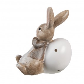 26PR5266 Dekorationsfigur Kaninchen 8 cm Braun Kunststoff