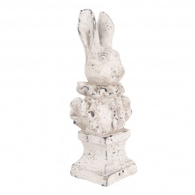 26TE0563 Decorative Figurine Rabbit 11x8x24 cm Beige Stone