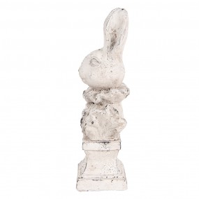 26TE0563 Decorative Figurine Rabbit 11x8x24 cm Beige Stone
