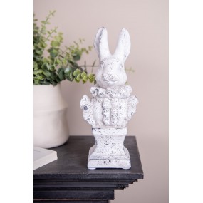 26TE0563 Decorative Figurine Rabbit 11x8x24 cm Beige Stone