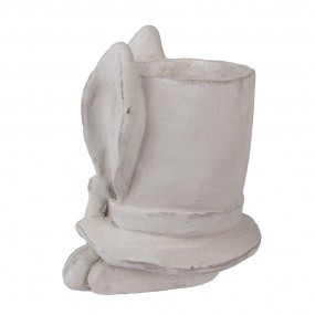 26TE0553L Pot de fleurs Lapin 20x20x25 cm Beige Pierre