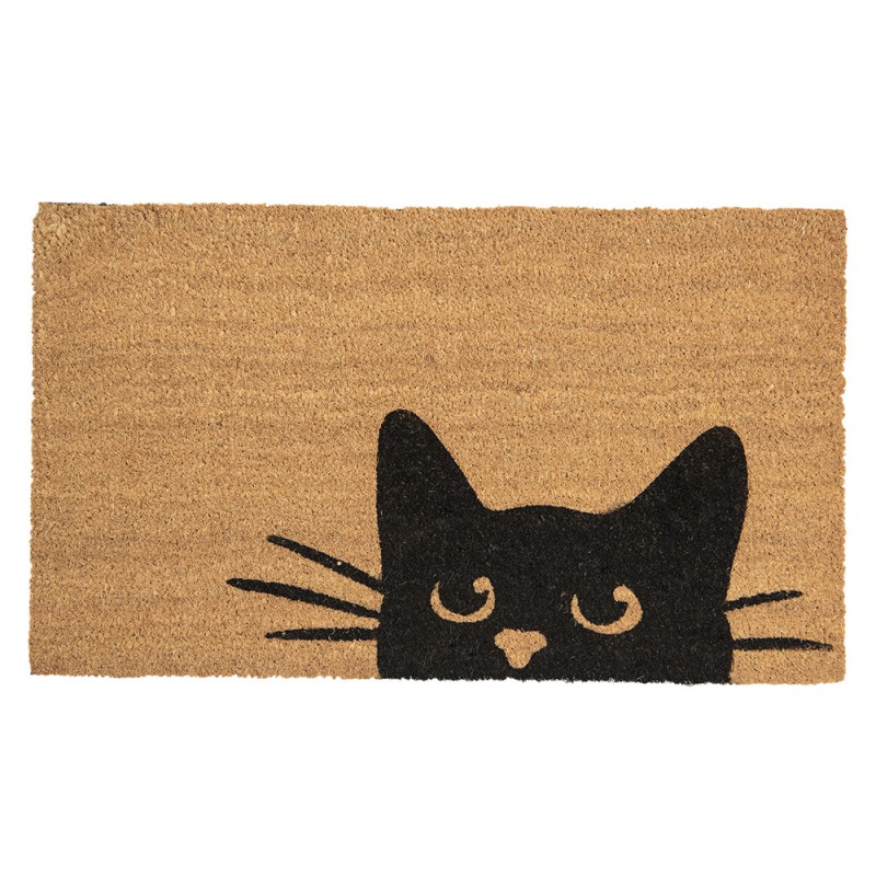 MC155 Türmatte 75x45 cm Braun Gummikokosfaser Katze Rechteck Kokosmatte MC155 Türmatte 75x45 cm Braun Gummikokosfaser Katze Rechteck Kokosmatte