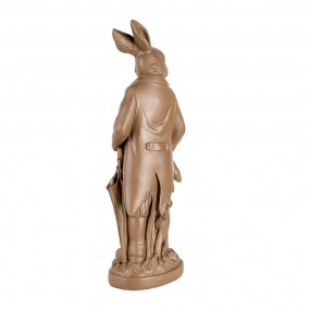 26PR5201 Figurine décorative Lapin 40 cm Marron Plastique