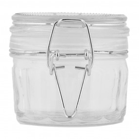 26GL5034 Coperchio del barattolo di stoccaggio 10x7x6 cm Trasparente Vetro
