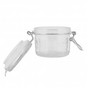26GL5034 Coperchio del barattolo di stoccaggio 10x7x6 cm Trasparente Vetro