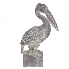 26PR3205 Figurine Pelican 23x13x37 cm Grey Polyresin Home Accessories