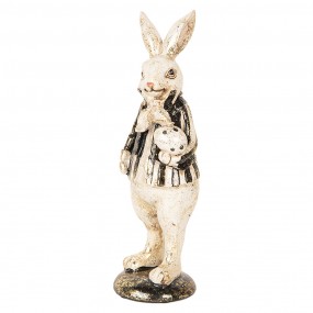 26PR5098 Decorative Figurine Rabbit 25 cm Beige Plastic