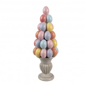 26PR5213 Decorative Figurine Egg Ø 14x40 cm Multicoloured Plastic