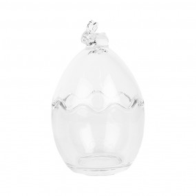 26GL4921 Glastopf Ø 11x17 cm Transparant Glas