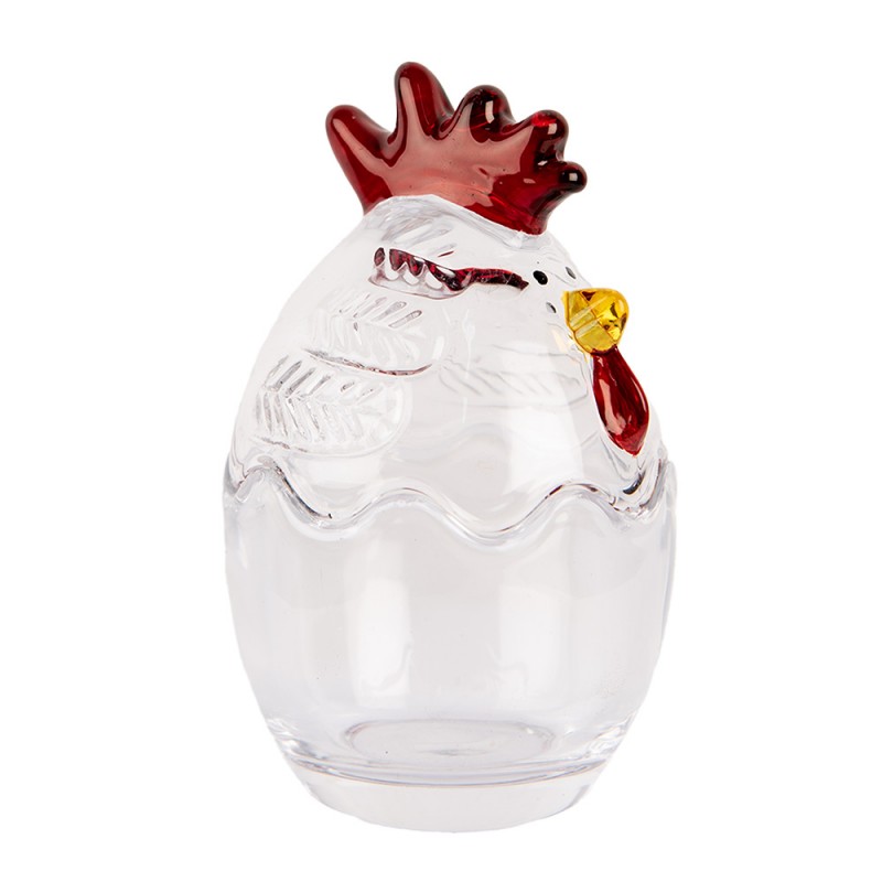 6GL4996 Glazen potje Kip Ø 6x9 cm Transparant Glas 6GL4996 Glazen potje Kip Ø 6x9 cm Transparant Glas