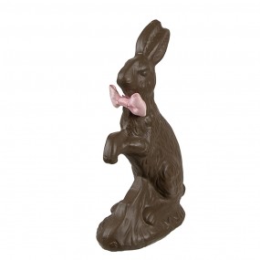 26PR5185 Dekorationsfigur Kaninchen 13 cm Braun Kunststoff