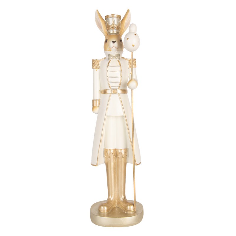 6PR5469 Statuetta decorativa Coniglio 47 cm Beige Color oro Plastica 6PR5469 Statuetta decorativa Coniglio 47 cm Beige Color oro Plastica