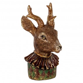 26PR5085 Figurine décorative Cerf 13x11x22 cm Marron Plastique