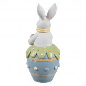 26PR5172 Figurine décorative Lapin Ø 7x16 cm Blanc Plastique