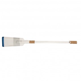 25H0733 Decoratie Peddel 110x4x15 cm Wit Hout