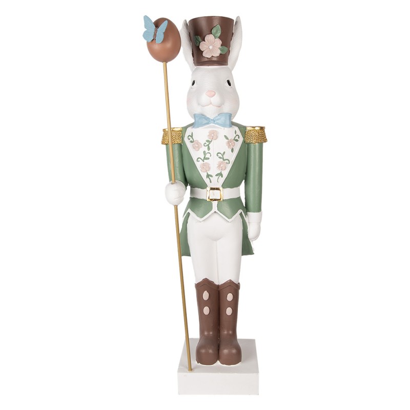 5MG0050 Dekorationsfigur Kaninchen 28x23x96 cm Weiß Grün Keramikmaterial 5MG0050 Dekorationsfigur Kaninchen 28x23x96 cm Weiß Grün Keramikmaterial