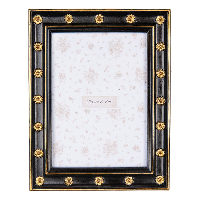2F1205 Photo Frame 13x18 cm Black Gold colored Plastic Glass 2F1205 Photo Frame 13x18 cm Black Gold colored Plastic Glass