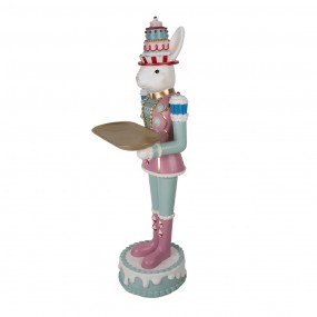 25PR0147 Figurine décorative Lapin 43x40x121 cm Blanc Plastique