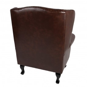 250800 Poltrona  82x74x102 cm Marrone Pelle artificiale