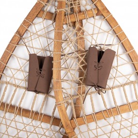 250805 Décoration Raquettes à neige 106x39x8 cm Marron Bois
